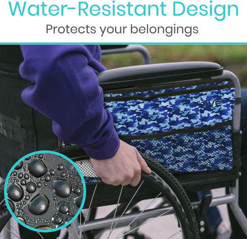 Vive Walker Bag, Water Resistant Accessories Pouch for Wheelchair, Lightweight Caddy Attachment for Seniors.