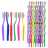 Kids Disposable Prepasted Toothbrush Pack of 72, Soft Bristle Individually Wrapped for Toddlers Girls and Boys 3-8 Years