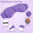 Weighted Eye Mask for Sleeping, Soft Heated Compress with Lavender & Flaxseeds, Reusable Sleep Mask