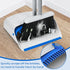 Broom and Dustpan Combo Set, 52" Upright Dust Pans with Long Handle Angle Broom for Home Cleaning