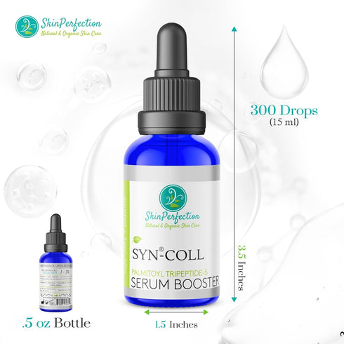 Skin Perfection Syn-Coll Tripeptide-5, Boost Collagen Hydrate, Anti-Aging DIY Skincare Lotion Serums Moisturizers