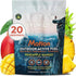TruWild All Natural Pre Workout Powder Drink Mix - 20 Servings Pineapple Mango for Men & Women, No Jitters