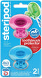 Steripod Clip-On Toothbrush Protector, 2 Count, Keeps Toothbrush Fresh and Clean, Fits Most Toothbrushes