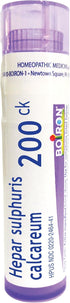 Boiron Hepar Sulphuris Calcareum 200CK, 80 Pellets - Homeopathic Cough Medicine