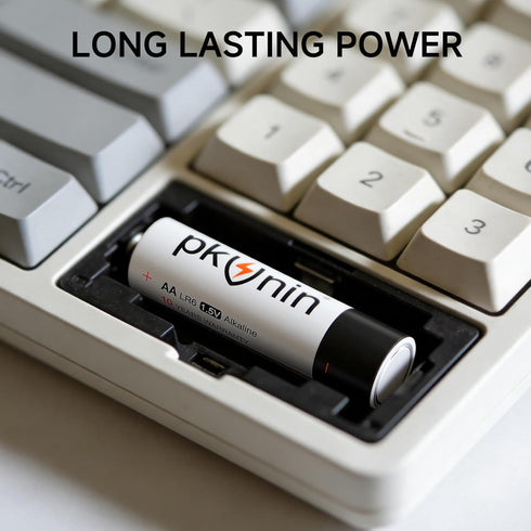 PKUNIN 12 Pack 1.5V LR6 10-Year AA Batteries Alkaline Double A Batteries Long-Lasting Alkaline Batteries AA