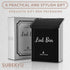 Magnetic Black Lint Bin for Laundry - Wall-Mounted Trash Can with Lid