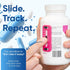 PillSavvy 2 Pack) Daily Pill Tracker Non-Digital, Reusable Medication Reminder for Bottles & Organizers Easy to Use