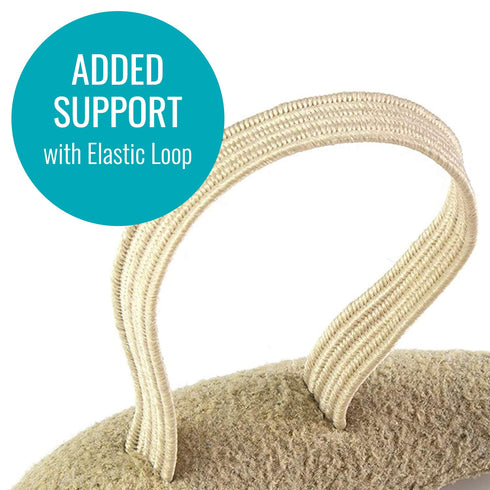 Steins Hammer Toe Crest Cushion and Buttress Pad – Reduces Pressure from Calluses and Hammer Toes, Large Right, Beige,