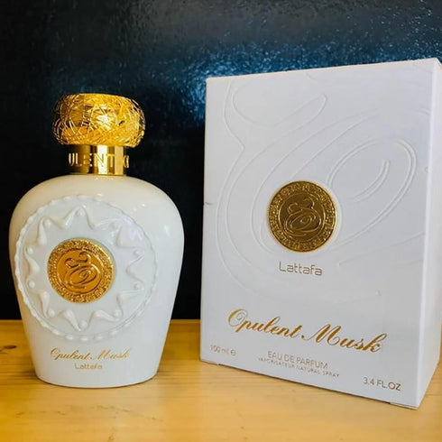 Lattafa Opulent Musk Eau de Parfum Spray for Women, 3.4 Ounce