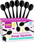 Heavy Duty Plastic Spoons - Disposable Soup Spoons - Plastic Cutlery for Parties, Pack of 500