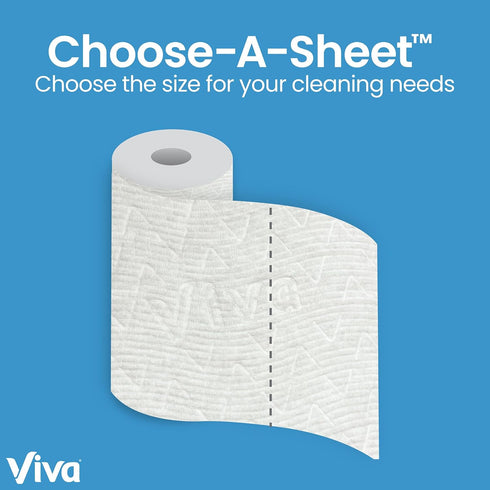 Viva Multi-Surface Cloth Paper Towels, 3 Double Rolls, 110 Sheets Per Roll