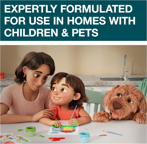Family Guard Brand Disinfectant Spray Trigger & Multi Surface Cleaner, Antibacterial Spray, Expertly Formulated for Use In Homes with Children & Pets, Fresh Scent, 32 oz (Pack of 3)