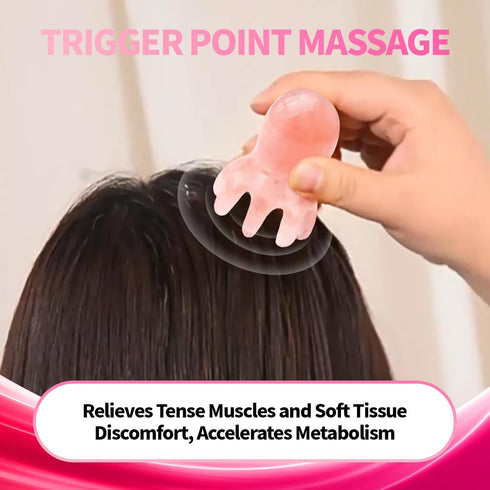 YMPEKA 2Pcs 8-Tentacle Octopus Scalp Massager & Gua Sha Tool Head Scratcher for Deep Relaxation, Hair Growth