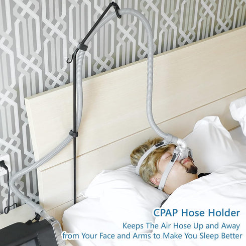 LONYEON CPAP Hose Holder - CPAP Hose Hanger for Bed Avoid Tangling and Prevent Blockage,Keeps The Air Hose Up and Away