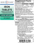 GeriCare Ferrous Sulfate Tablets 325mg, Elemental Iron 65 mg High Potency Iron Supplement | No Artificial Color Additives Dietary Supplement 100 Count. (Pack of 1)