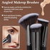 MAANGE Makeup Brushes, 25pcs Premium Synthetic Brush Set with Gift Box for Foundation, Blush, and Eyeshadow (Black)