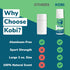 Kobi Deodorant for Teens, Kids, Boys - Natural, Aluminum-Free, Hypoallergenic, Sport Strength - Fresh Lime