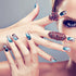 Maitys Full Wrap Nail Stickers (168 Pcs) - Gradient Glitter Self Adhesive Polish Strips with Fingernail Files