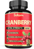 Satoomi 6in1 Cranberry Pills for Women - 90 Veggie Capsules, 3-Month Supply, 6 Herbal Ingredients Extract