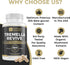 Tremella Mushroom Extract Supplement - Organic Skin Supplement, Compressed Snow Mushroom Powder Capsules, Vegan & GMO