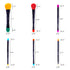 SHANY Vegan Makeup Brushes - LUNA, 6 PC Double Sided Travel Brushes with 12 Unique Bristles & Storage Pouch