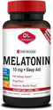 Olympian Labs Melatonin 10mg Time Release with Vitamin B6 | 60 Vegan Tablets | Maximum Strength, Drug-Free Sleep Aid