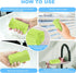 2-Pack Damp Clean Duster Sponge, Magic Sponge Eraser Tool for Cleaning Blinds, Glass, Vents, Mirrors, Faucets