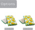 Set 9 Smart Design Heavy Duty Scrub Sponge with Bamboo Odorless Rayon Fiber - of - Ultra Absorbent - Soft & Metallic