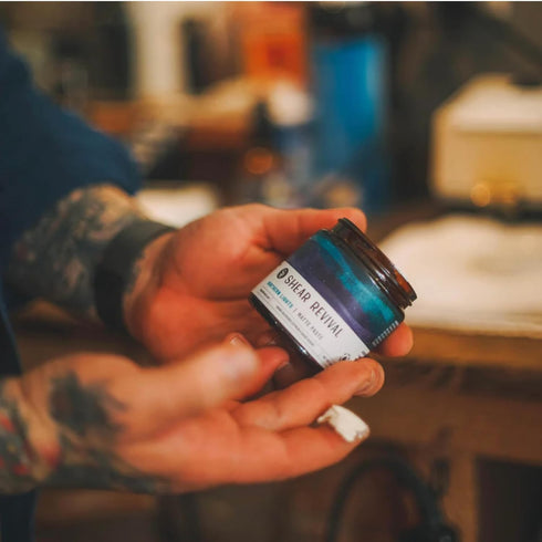 Shear Revival Northern Lights Matte Hair Styling Paste for Men, Strong Hold Molding Pomade with Kaolin Clay, 3.4oz