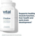 Vital Nutrients - Choline for Neurological Development and Health, 120 Vegetarian Capsules per Bottle, 550 mg