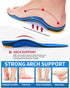 (220+lbs) Standing All Day Heavy Duty Support Orthotics, Pain Relief Insoles for Men Women, High Arch Support