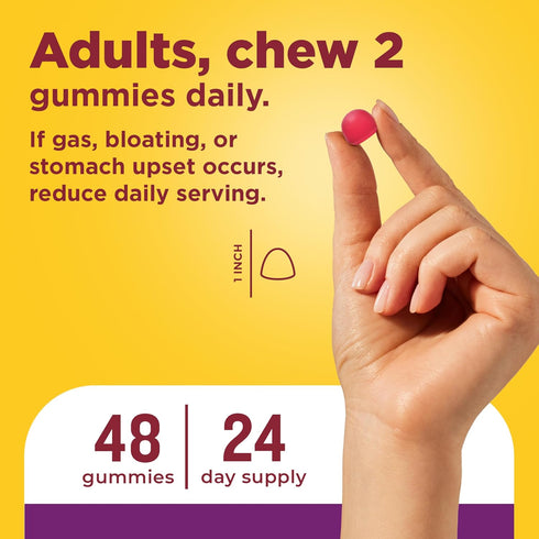 Immune Gummies, 48 Gummies, 24 Nature Made Triple-Action Biotics, Gut and Health Support, Digestive Probiotics