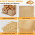Sowinvent 100 Count, 50% 15.7*10.2*5.1 Packaging Extra Large Bread Bags for Homemade, Thicker Sourdough Paper