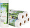 Bamboo Paper Towels Replacement Set of 6 Rolls, 120 Sheets, Heavy Duty Machine Washable Reusable for Kitchen and Daily