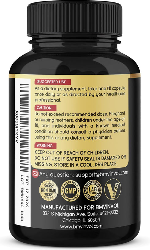 BMVINVOL Horny Goat Weed Capsules, 7000mg Herbal Equivalent, 3 Months Supply