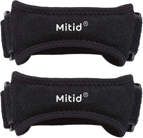 Knee Strap 2 Pack Patella Support Brace for Running, Soccer, Basketball, Hiking, Jumpers Knee, Tennis