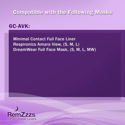 RemZzzs Cpap Mask Liners (6C-AVK), Reduce Noisy Air Leaks and Blisters