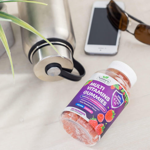 Multivitamin Gummies - Nature's Daily Gummy Multivitamins for Adults with Vitamins A, C, E, B6, B12 - 120 Gummies