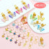 NAISKA 140Pcs Gold Butterfly Hair Jewelry for Braid Colorful Star Flowers Loc Dreadlocks Hair Accessories Colorul Acrylic Loc Bead Braid Accessories Hair Coils Rings Cuffs by NAISKA