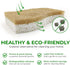 24 Pack Natural Kitchen Sponge - Biodegradable Compostable Cellulose and Coconut Scrubber Sponges for Dishes