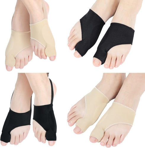 Tondiamo 4 Pairs Bunion Corrector for Women and Men, Orthopedic Splint for Bunion Pain Relief, Big Toe Straightener