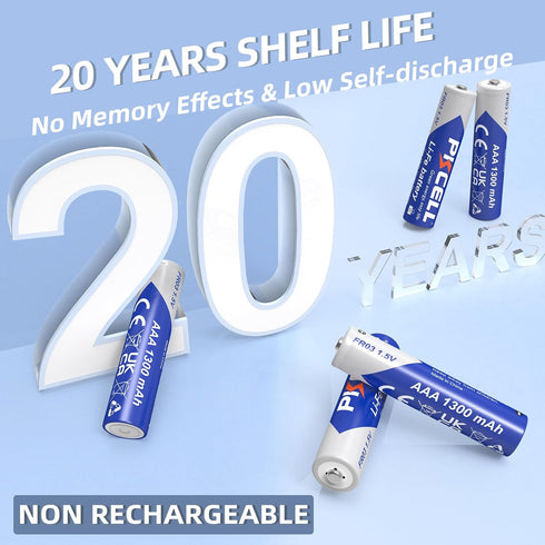 PKCELL 12 Pack 1300mAh 1.5V AAA Lithium Batteries, Lithium Batteries AAA High Capacity Long Lasting, Triple A Battery