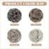 SARLA 2PCS Messy Hair Bun Hair Pieces, Wavy Curly Synthetic Updo Fake Scrunchies Ponytail Extension for Women Dark Grey