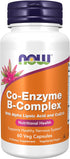 NOW Foods Co-Enzyme B Complex with Alpha Lipoic Acid and CoQ10, 60 Veg Capsules, Nutritional Health