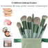 Koccido 22 Pcs Makeup Brushes Kit, Foundation and Eyeshadow Brush Set, Green