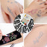 HAWINK Temporary Tattoo Markers for Skin, 10 Body Markers + 56 Large Tattoo Stencils for Kids and Adults, Dual-End Pens