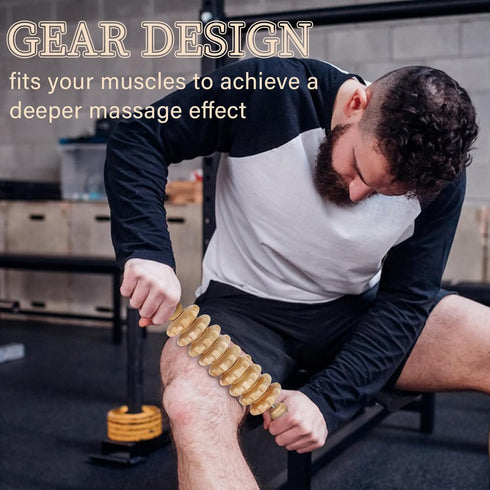 Liitrton Wooden Fascia Massage Roller for Sore Muscle Relief - Trigger Point Therapy Tool