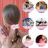 Satin Scrunchies Set of 12 - Elastic Silk Bubble Hair Accessories for Girls, Pink Gifts
