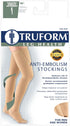 Truform Surgical Stockings, 18 mmHg Compression, Thigh High Length, Closed Toe, Black, X-Large
