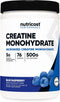Nutricost Creatine Monohydrate Powder - Blue Raspberry, 500 Grams (1.1 LBS)